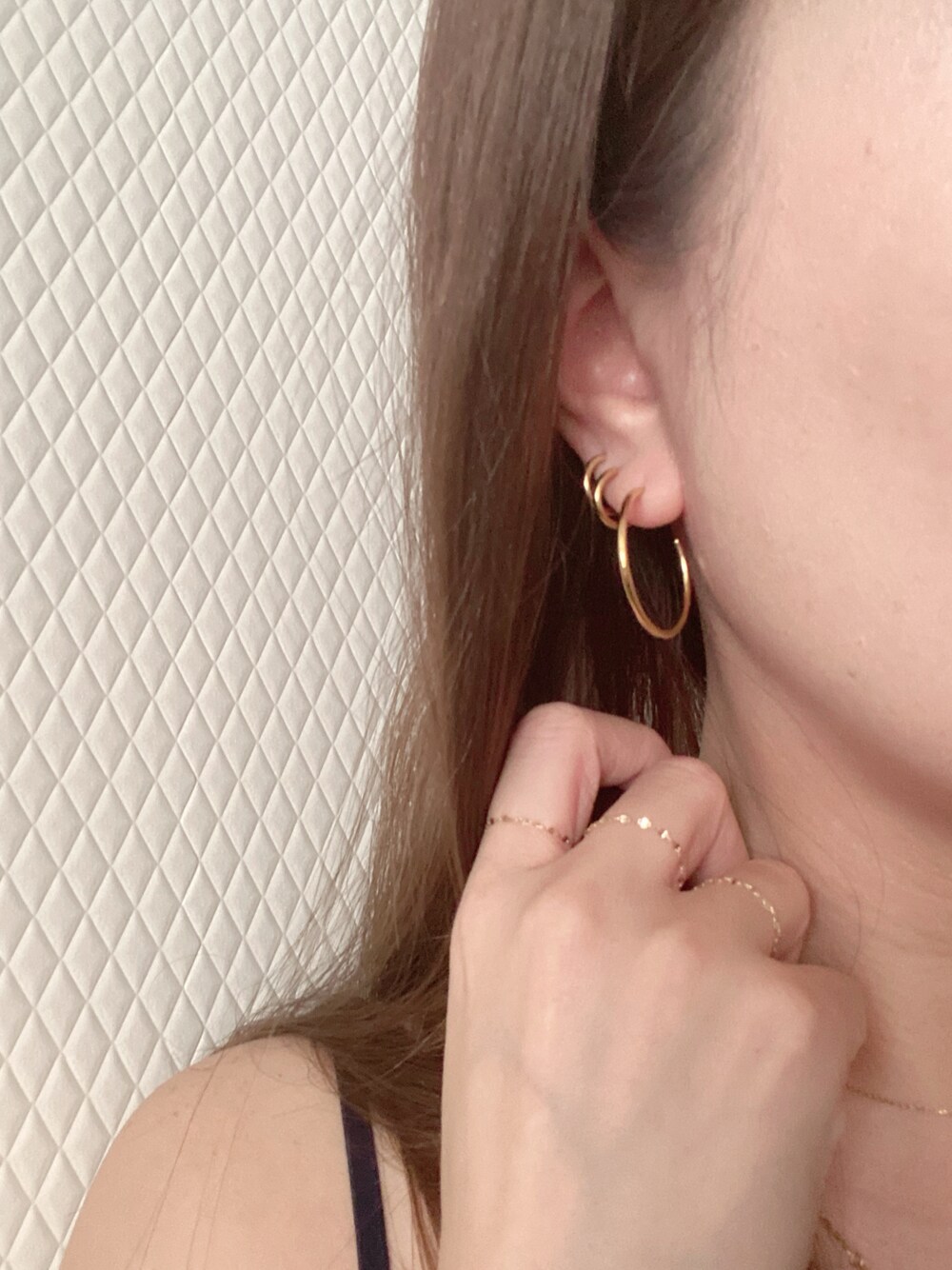 PAS TIERRA 【Ray】K10ペタルチェーンピアス PAS TIERRA（パティエラ