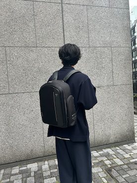 「アイテム（バックパック/リュック）」を使った、りょうさん（メンズ・174cm・20代）の夏コーディネート