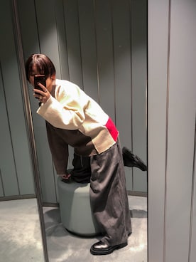 「JIL SANDER（ジルサンダー）のアイテム（その他シューズ、ブラック系）」を使った、yingggggggggさん（レディース）の夏コーディネート