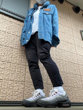 「mercibeaucoup,（メルシーボークー）のアイテム（ジャケット/アウター）」を使った、mikiさん（レディース・160cm）の秋コーディネート
