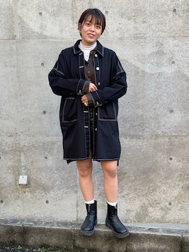 「COLONY 2139（コロニートゥーワンスリーナイン）のアイテム（その他アウター）」を使った、amiruさん（レディース・160cm）の冬コーディネート