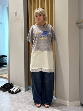 「リラックス」｜yuicoさん（レディース・157cm）の夏コーディネート