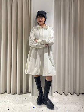 「アイテム（ワンピース/ドレス）」を使った、yuicoさん（レディース・157cm・20代）の秋コーディネート