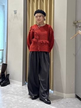 「アイテム（ポロシャツ）」を使った、yuicoさん（レディース・157cm）の秋コーディネート