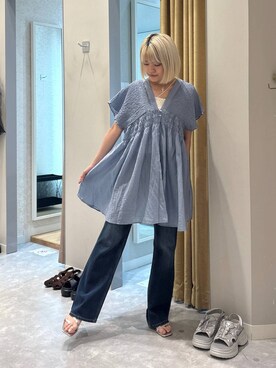 「リラックス」｜yuicoさん（レディース・157cm）の夏コーディネート