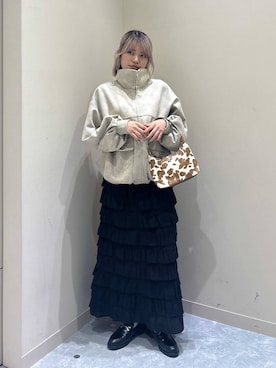 「アイテム（ブルゾン）」を使った、yuicoさん（レディース・157cm）の秋コーディネート