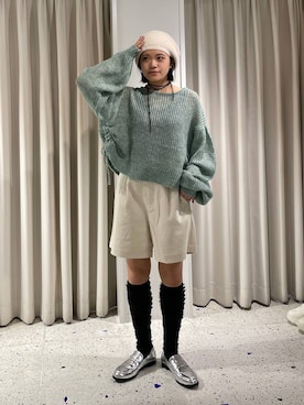 「アイテム（ハンチング/ベレー帽）」を使った、yuicoさん（レディース・157cm・20代）の秋コーディネート