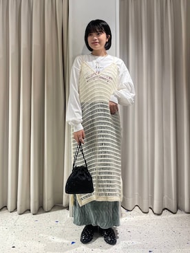 「アイテム（ワンピース/ドレス）」を使った、yuicoさん（レディース・157cm・20代）の秋コーディネート