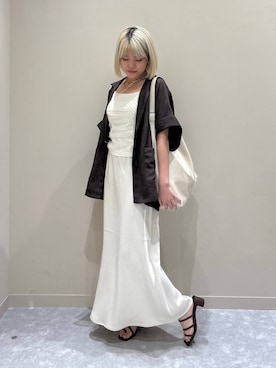 「LOWRYS FARM（ローリーズファーム）のヤワラカルイ２ＷＡＹショルダーＢＡＧ 115210（ショルダーバッグ）」を使った、yuicoさん（レディース・157cm・20代）の夏コーディネート