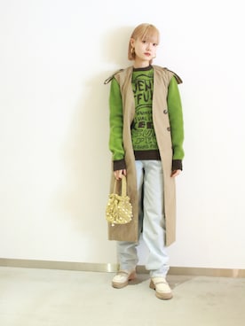 「G.V.G.V.（ジーヴィージーヴィー）のアイテム」を使った、nanaka ishiiさん（レディース・161cm）の秋コーディネート