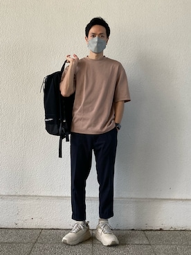 「URBAN RESEARCH（アーバンリサーチ）のアイテム（チノパンツ）」を使った、HOBiさん（メンズ・159cm）の秋コーディネート