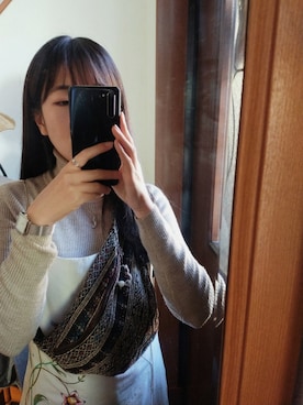 「handmade」｜「アイテム（アクセサリー）」を使った、OMIさん（レディース・165cm）の冬コーディネート