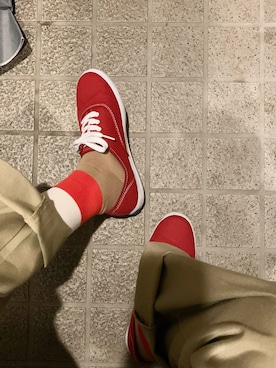 「Keds（ケッズ）のアイテム」を使った、チさん（レディース・153cm）の秋コーディネート
