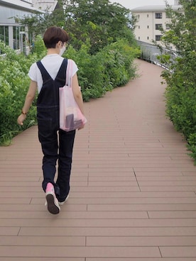 「Discoat」｜「アイテム（オールインワン・サロペット）」を使った、チさん（レディース・153cm）の夏コーディネート