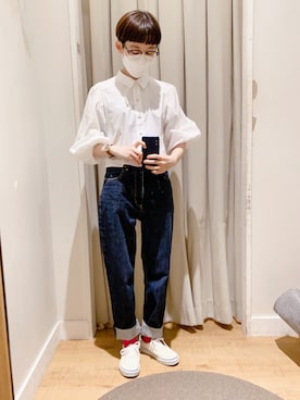 「アイテム（腕時計）」を使った、チさん（レディース・153cm）の夏コーディネート