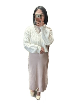 「no brand（ノーブランド）のアイテム（ノーカラージャケット）」を使った、Judy🇹🇼さん（レディース・152cm）の冬コーディネート