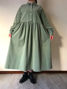 「インスタやってます」｜「アイテム（ワンピース/ドレス）」を使った、lenteさん（レディース・158cm）の春コーディネート