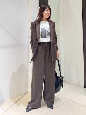 「UNTITLED（アンタイトル）のアイテム（アクセサリー）」を使った、wostomoさん（レディース・154cm）の秋コーディネート