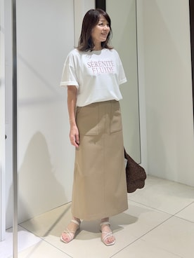 「UNTITLED（アンタイトル）のアイテム」を使った、wostomoさん（レディース・154cm）の夏コーディネート