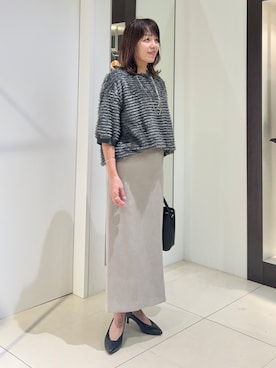 「UNTITLED（アンタイトル）のアイテム（スカート）」を使った、wostomoさん（レディース・154cm）の秋コーディネート