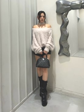 「GYDA（ジェイダ）のアイテム（バッグ）」を使った、NANASEさん（レディース・155cm）の秋コーディネート