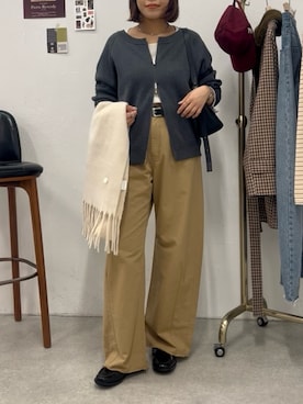 「PAPILLONNER（パピヨネ）のアイテム」を使った、noko さん（レディース・155cm）の秋コーディネート