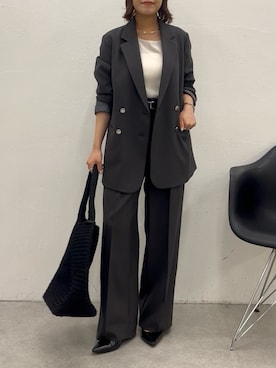 「PAPILLONNER（パピヨネ）のアイテム」を使った、noko さん（レディース・155cm）の秋コーディネート