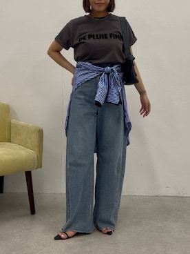 「PAPILLONNER（パピヨネ）のアイテム」を使った、noko さん（レディース・155cm）の夏コーディネート