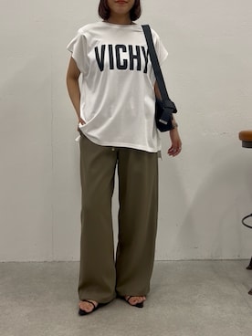 「PAPILLONNER（パピヨネ）のアイテム」を使った、noko さん（レディース・155cm）の夏コーディネート
