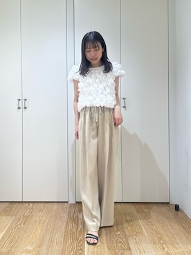 「NATURAL BEAUTY BASIC（ナチュラルビューティーベーシック）のアイテム」を使った、kannaさん（レディース・157cm）の夏コーディネート