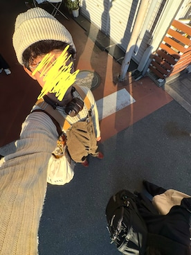 「アイテム（PC・スマホグッズ/家電）」を使った、はっしゅさん（メンズ・175cm）の冬コーディネート