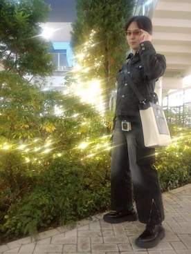 「アイテム（ヘッドフォン/イヤホン）」を使った、SUMERAGIさん（メンズ・175cm）の秋コーディネート