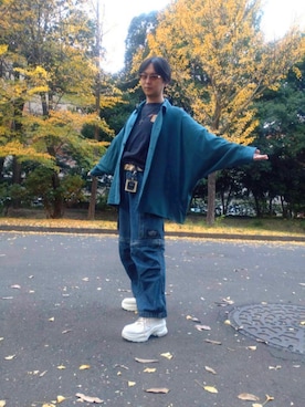 「アイテム（PC・スマホグッズ/家電）」を使った、SUMERAGIさん（メンズ・175cm）の秋コーディネート