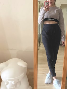 「アイテム（ジャージ）」を使った、ningballさん（レディース・168cm）の秋コーディネート