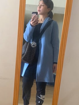 「アイテム（ドラムバッグ）」を使った、ningballさん（レディース・168cm）の秋コーディネート