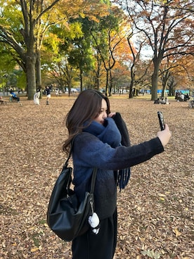 「アイテム（マフラー）」を使った、kurumi♡さん（レディース・161cm）の秋コーディネート