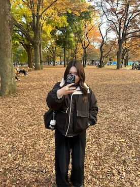 「アイテム（ブレスレット）」を使った、kurumi♡さん（レディース・161cm）の秋コーディネート