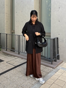 「russet（ラシット）のアイテム（ショルダーバッグ）」を使った、ponoponopono42さん（レディース・161cm）の秋コーディネート