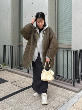 「アイテム（チャーム）」を使った、ponoponopono42さん（レディース・161cm）の冬コーディネート