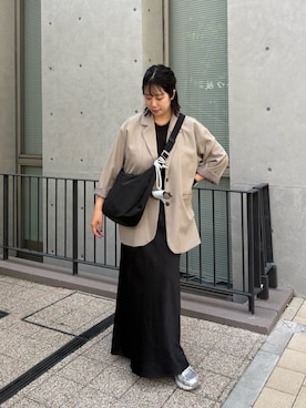 「アイテム（チャーム、ブルー系）」を使った、ponoponopono42さん（レディース・161cm）の春コーディネート