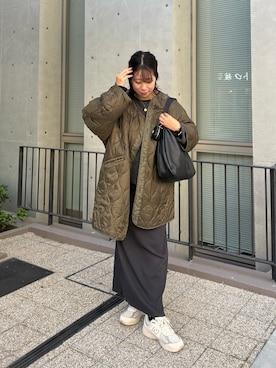 「スカートコーデ」｜ponoponopono42さん（レディース・161cm）の冬コーディネート