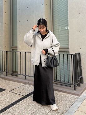 「アイテム（チャーム）」を使った、ponoponopono42さん（レディース・161cm）の冬コーディネート