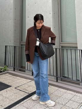 「アイテム（テーラードジャケット）」を使った、ponoponopono42さん（レディース・161cm・30代）の秋コーディネート