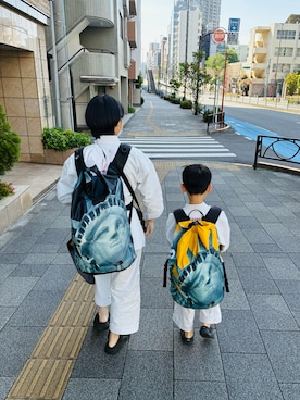 「Supreme （シュプリーム）のSupreme / The North Face Statue of Liberty Waterproof Backpack 〔19aw〕（バックパック/リュック、ブラック系）」を使った、teamsupgさん（メンズ・171cm）の春コーディネート