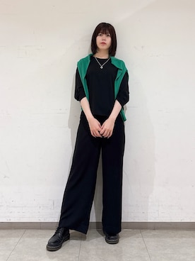 「アイテム（アンサンブル）」を使った、rinaさん（レディース・165cm）の夏コーディネート