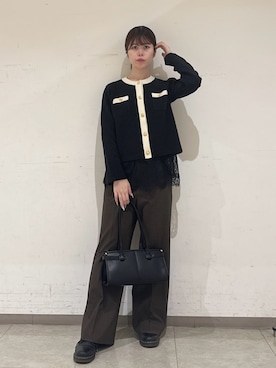 「INDIVI（インディヴィ）のアイテム」を使った、rinaさん（レディース・165cm）の秋コーディネート