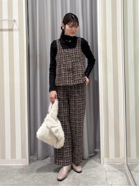 Rikaさん(レディース・162cm)の冬コーディネート
