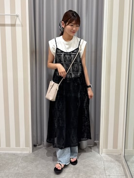 Rikaさん（レディース・162cm）の夏コーディネート