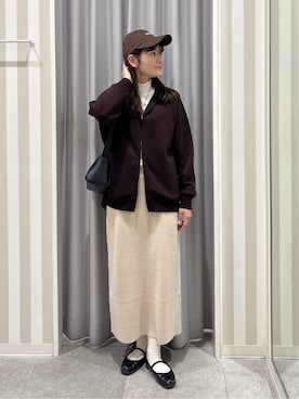 Rikaさん（レディース・162cm）の冬コーディネート