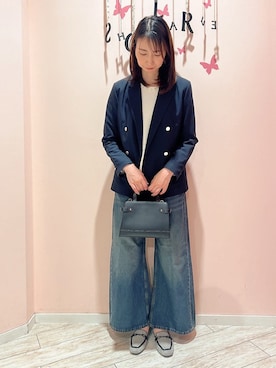 「SHOO・LA・RUE（シューラルー）のアイテム（テーラードジャケット）」を使った、Muuさん（レディース・170cm）の春コーディネート
